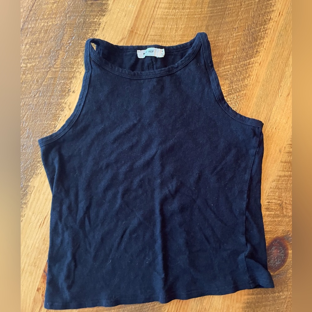 Mod Ref black cotton tank